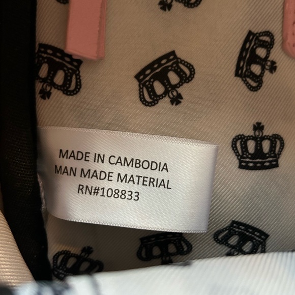 💜SOLD💜NWT Juicy By Juicy Couture Check Me Backpack Flamingo - Picture 12 of 13